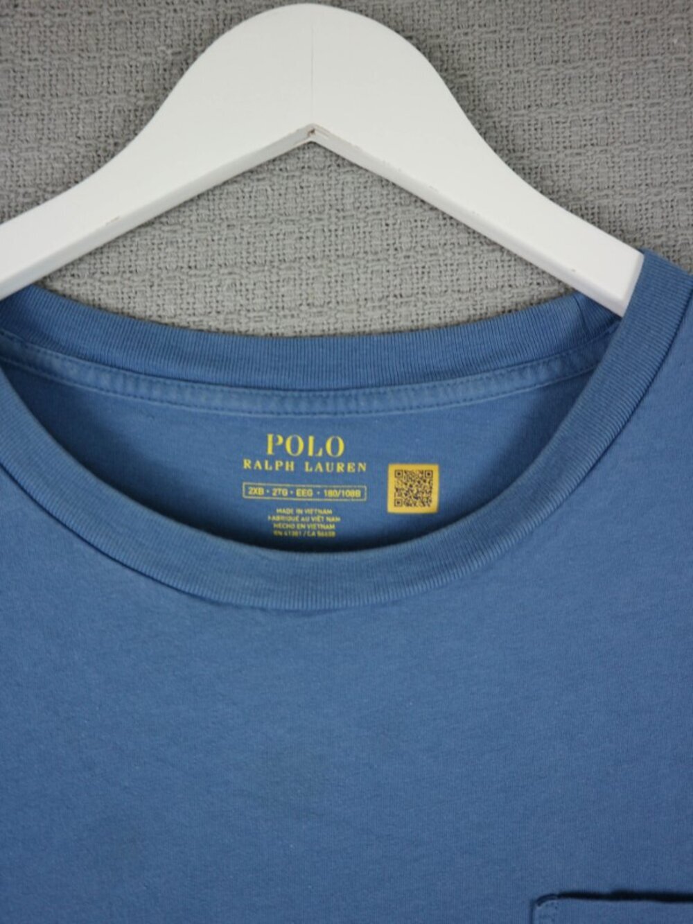 Polo Ralph Lauren Mens Pocket Tee Blue Cotton Shirt 2XL (as-is) - Picture 4 of 5